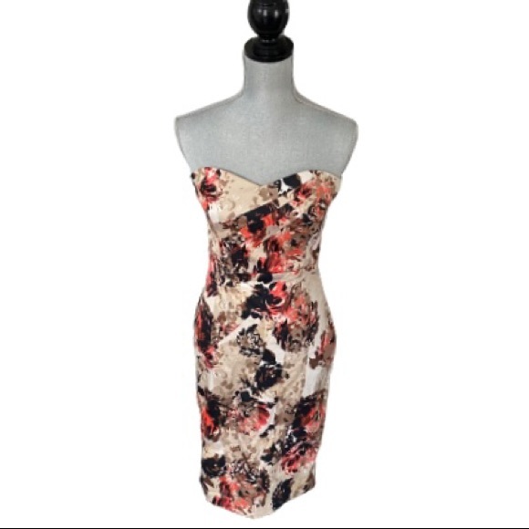 le chateau Dresses & Skirts - le chateau Strapless Floral Cocktail Dress